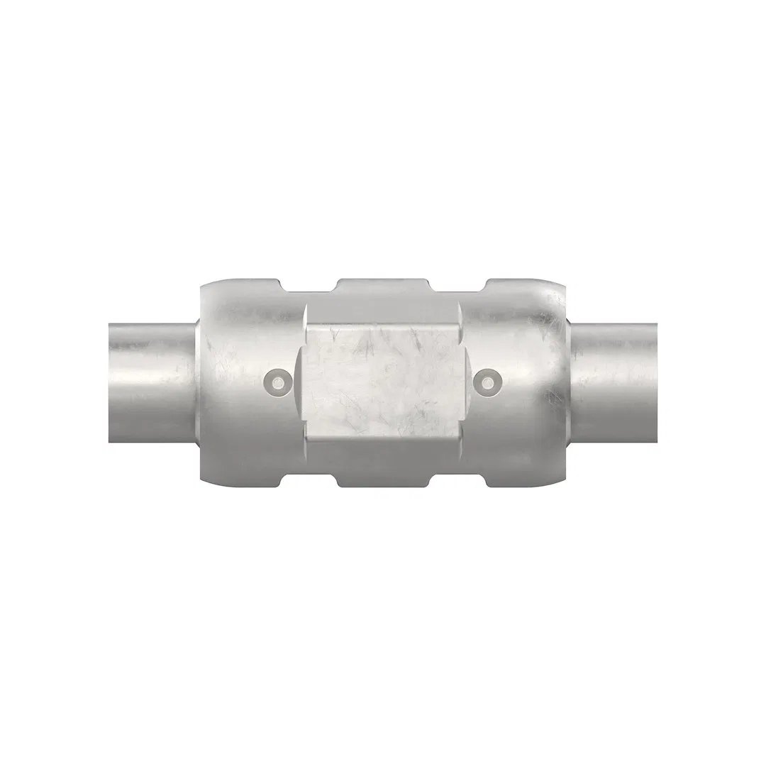 83403 – WALKER EXHST Catalytic Converter, 4 Inch Round Stainless Steel Case Single 2-1/2 Inch Pipe Connection Inlet S...